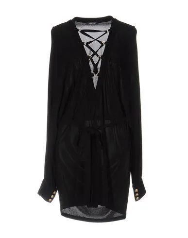 Balmain Women Short dress Black 10 UK
