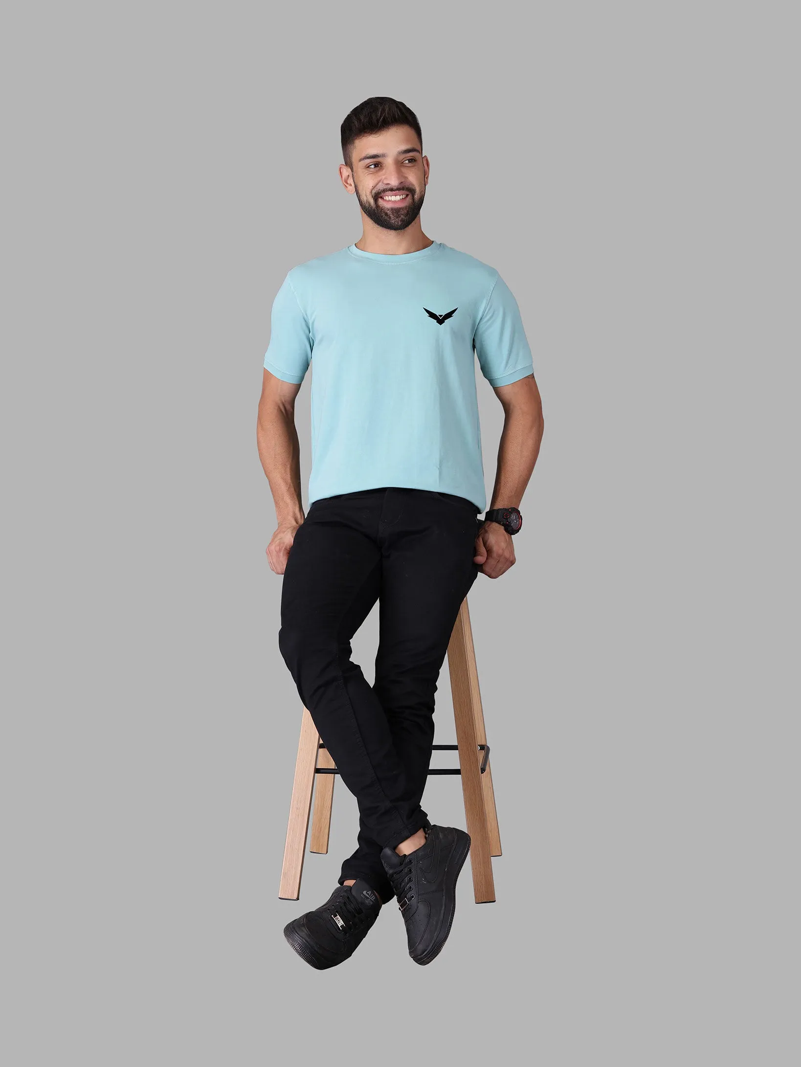 Black Beach Crew Neck T-Shirt