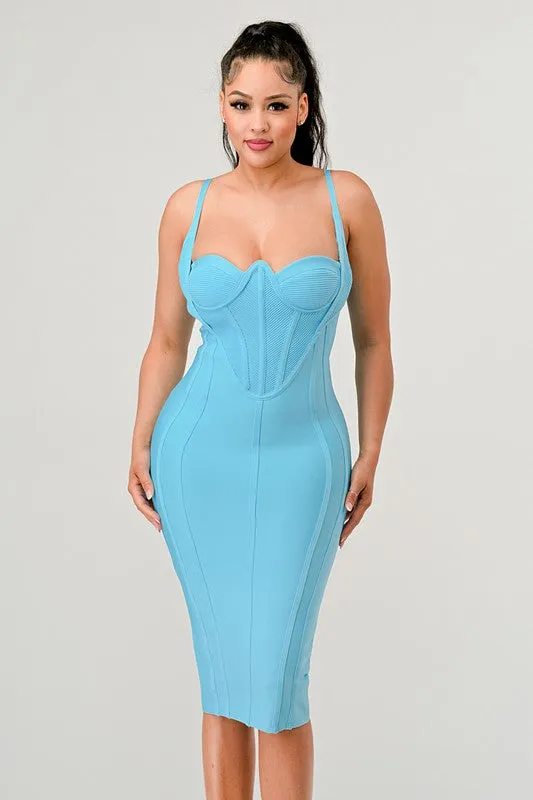 Corset Bandage Mini Dress