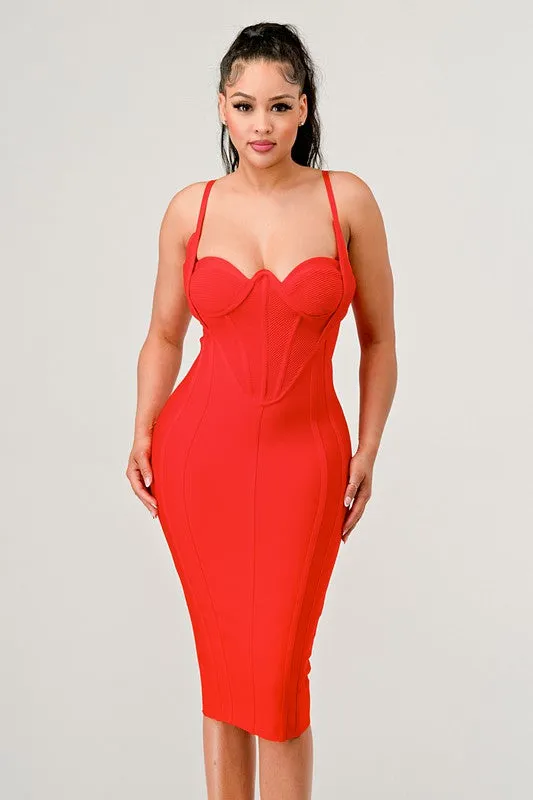 Corset Bandage Mini Dress