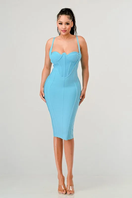 Corset Bandage Mini Dress