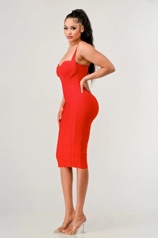 Corset Bandage Mini Dress