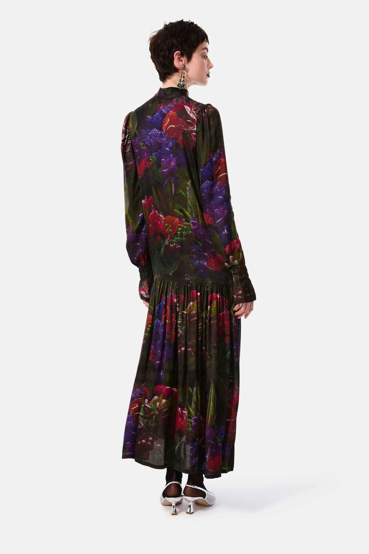 FLOWER WHISPER LONG SLEEVE DRESS
