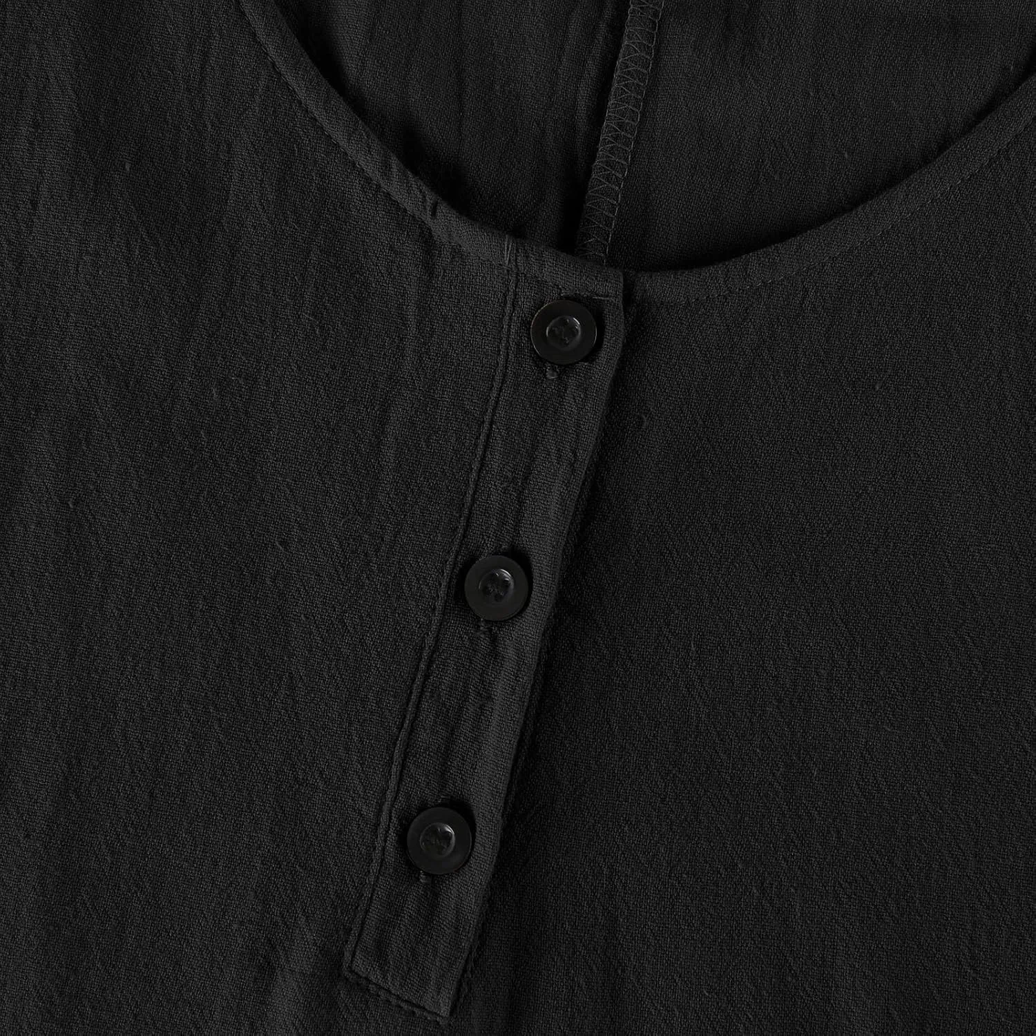 Linen Cotton Beach Dress for Women 2025 Summer Button Shirt Dress Casual Round Neck Dressy Trendy Long Dresses