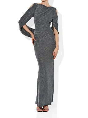 Peta Silver Lurex Gown