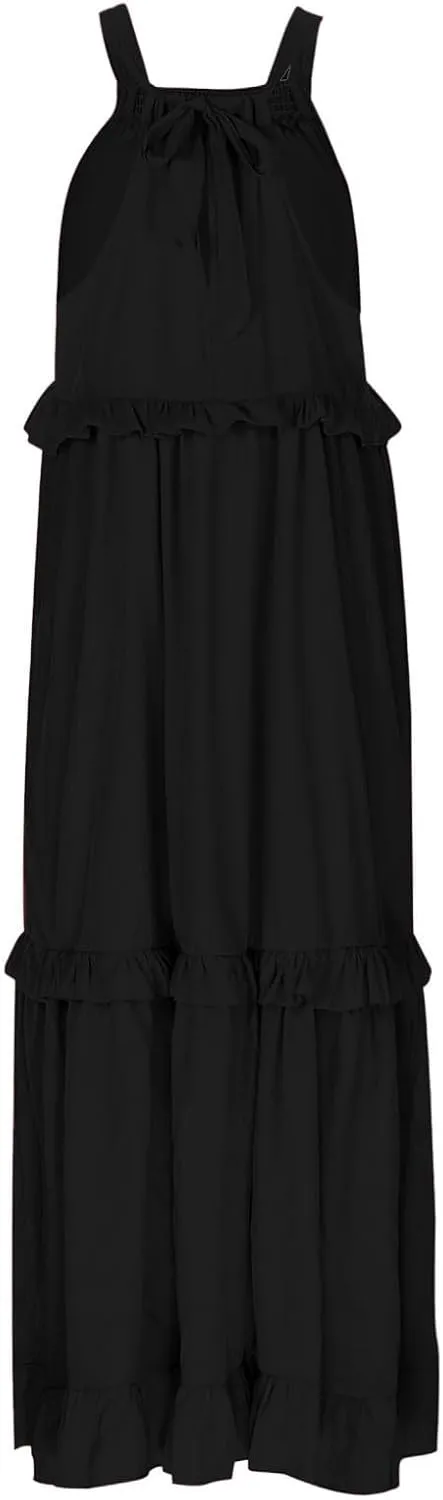 Plus Size Dresses for Curvy Women Casual Slip Tank Dresses Spaghetti Strap Flowy Maxi Long Plus Size Dresses