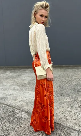 Sabina Musayev Frances Skirt - Orange