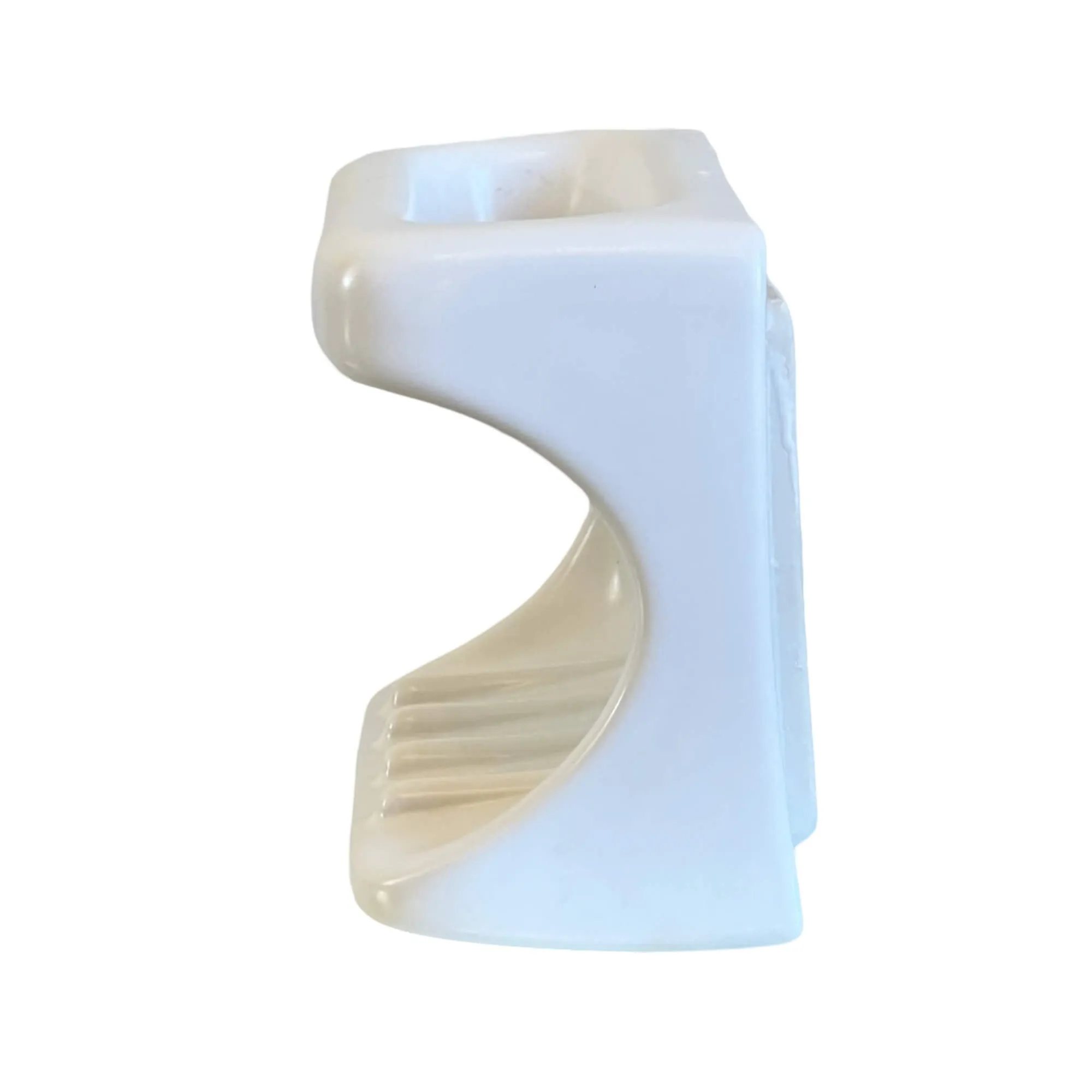 White Wall Mounted Bathroom Soap Dish with Grab Bar