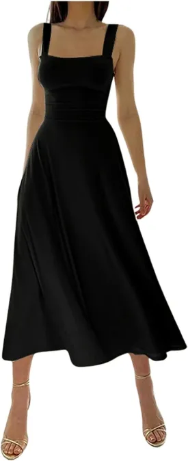 Women's 2025 Summer Casual Maxi Dresses Ribbed Knit Sleeveless Bodycon Elegant Going Out Beach Vacation Clothes